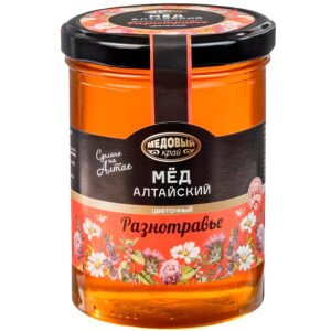 Natural Honey Altai Raznotravye, Medovy Kray, 500g/ 17.64oz