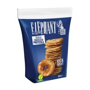 Elephant Baked Squeezed Pretzels with Sea Salt 80 g