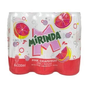 Mirinda Pink Grapefruit Zero Sugar with Pink Grapefruit Juice 6x330 ml